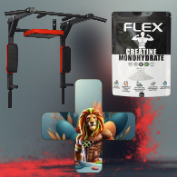 Barre de traction + créatine monohydrate